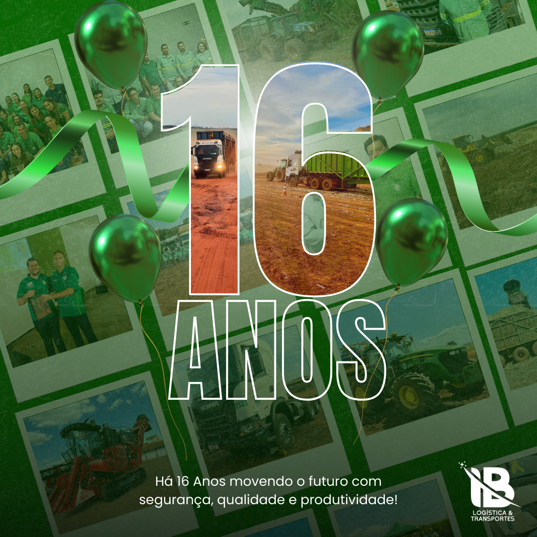 16 anos de IB Logística & Transportes !